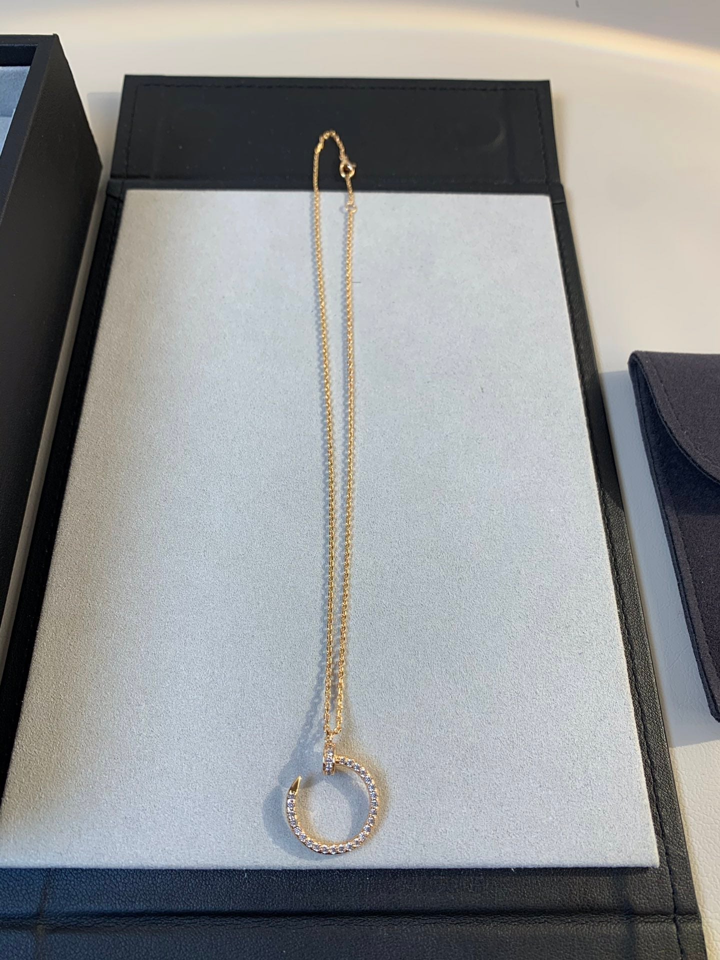 ¡®Glow Jewelry¡¯JUSTE NECKLACE PINK GOLD DIAMONDS
