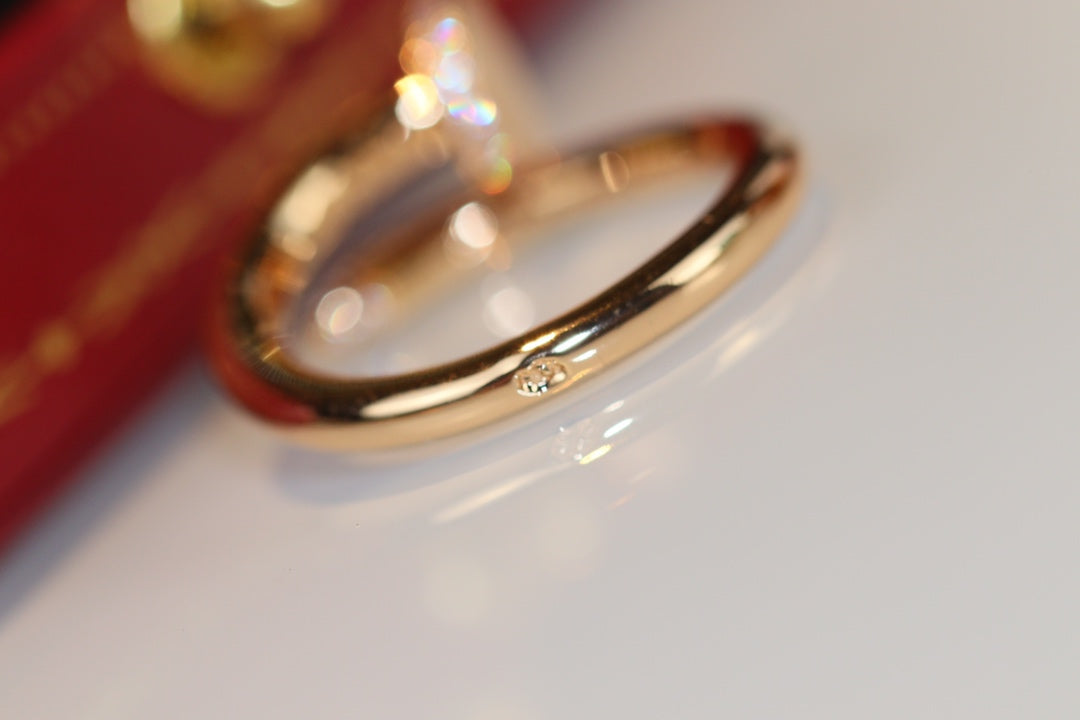 „Glow Jewelry“ JUSTE RING 2,65 MM GOLD DIAMANT