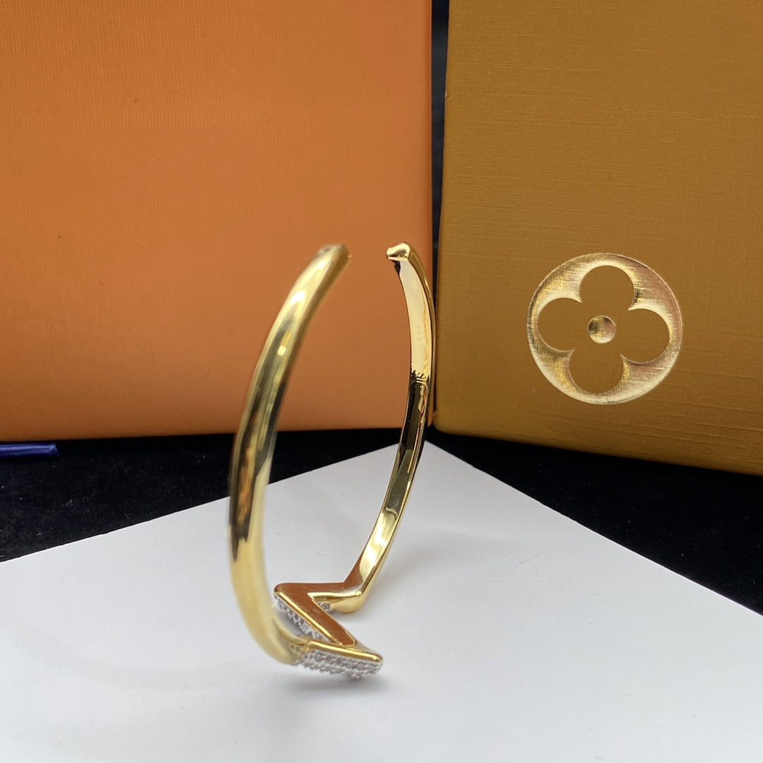 ¡®Glow Jewelry¡¯ VOLTE UPSIDE DOWN DIAMANT GOLD ARMREIF