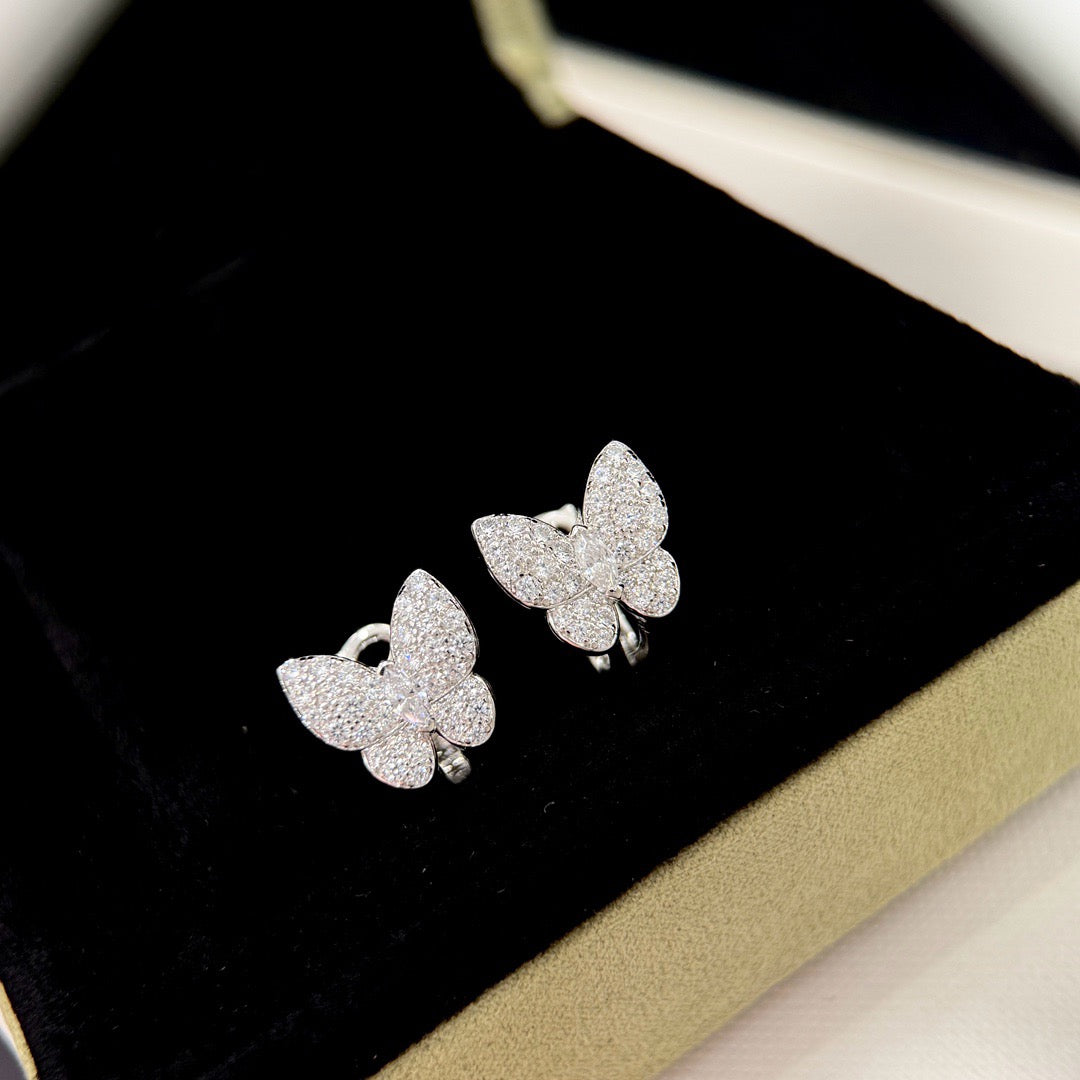 ¡®Glow Jewelry¡¯BUTTERFLY ALL DIAMOND EARRINGS