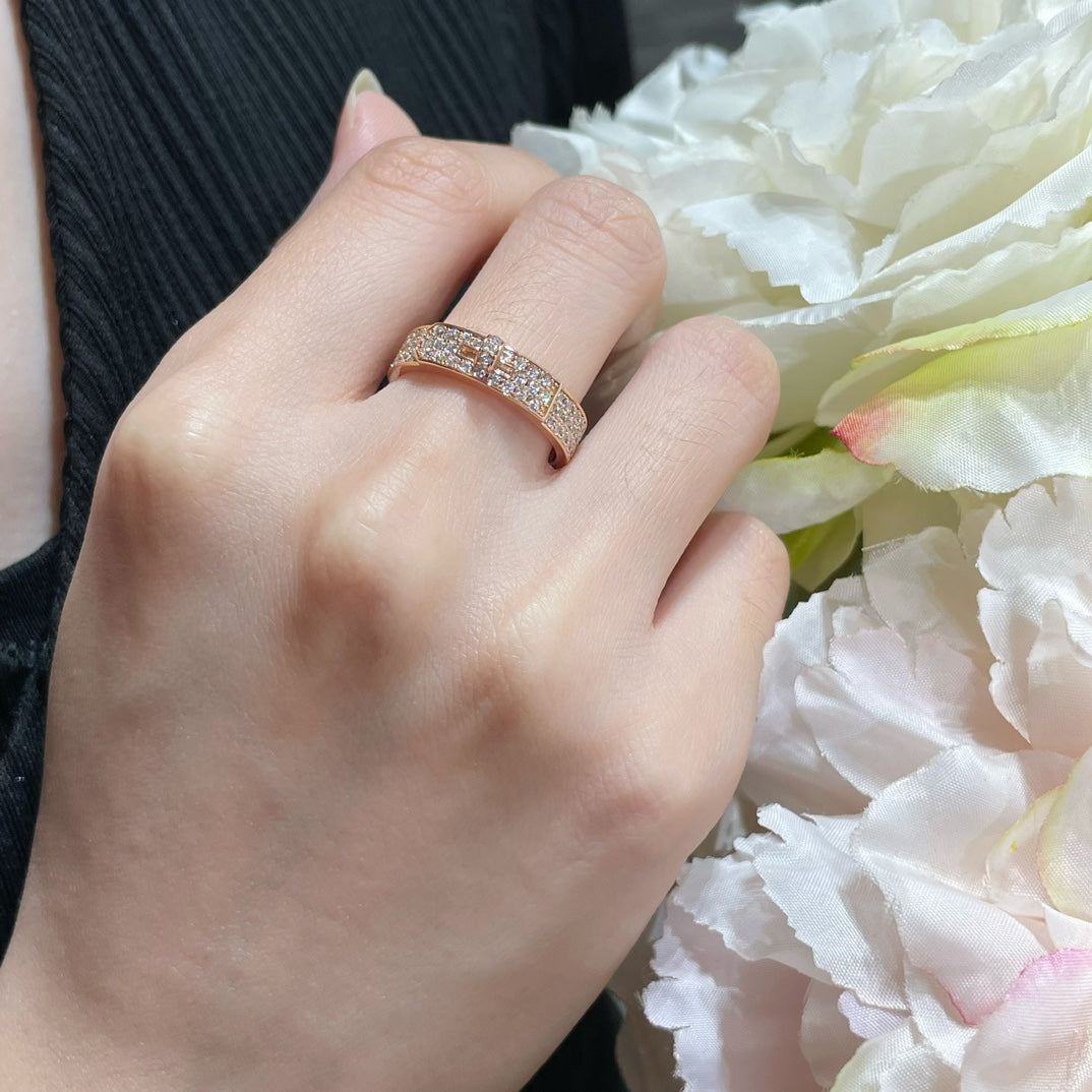 „Glow Jewelry“ KELLY PINK GOLD DIAMOND RING