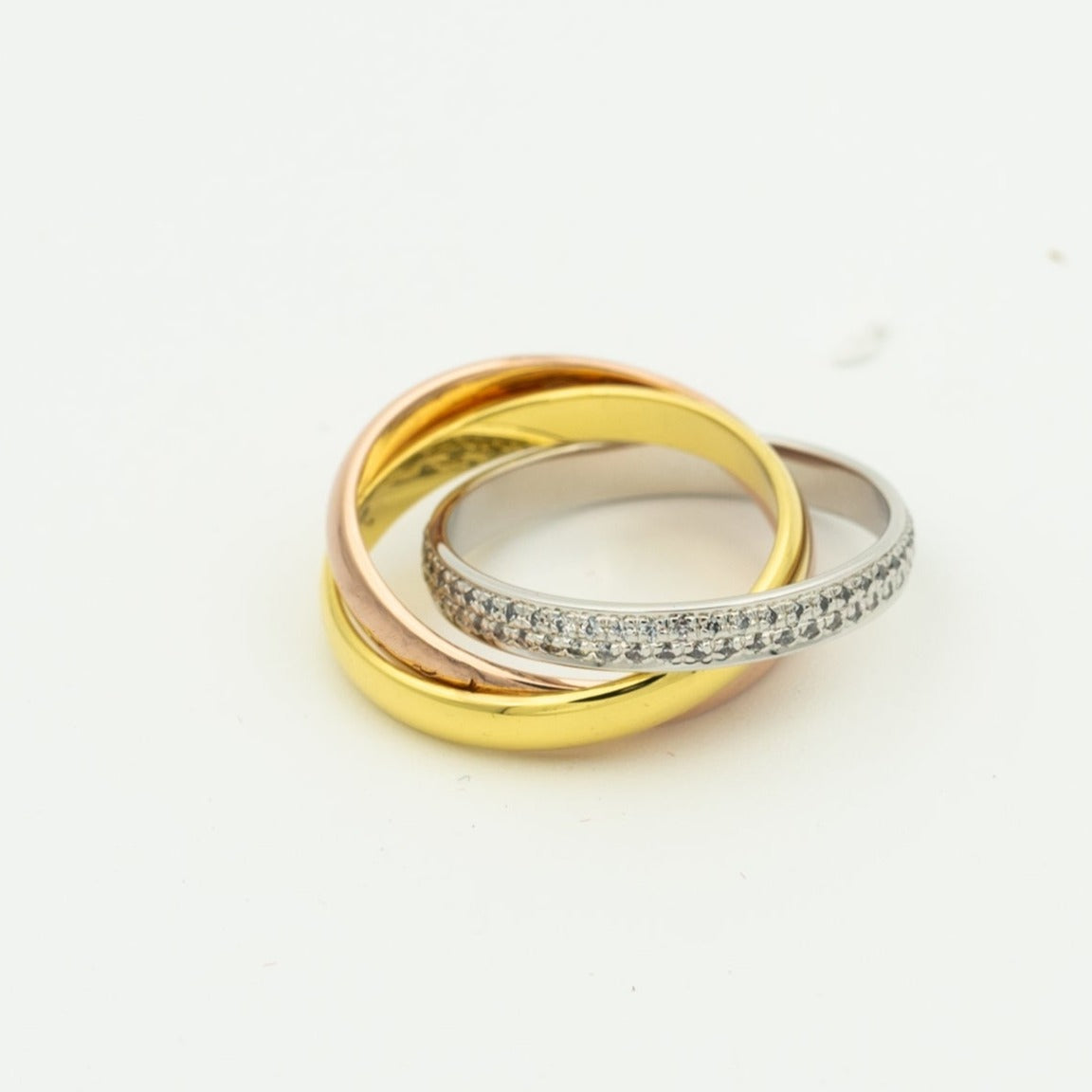 ¡®Glow Jewelry¡¯ TRINITY RING GOLD ROSÉGOLD SILBER DIAMANTEN