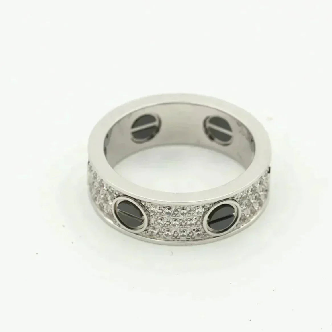 ¡®Glow Jewelry¡¯ LOVE RING 5.5MM DIAMANTEN BESETZT KERAMIK