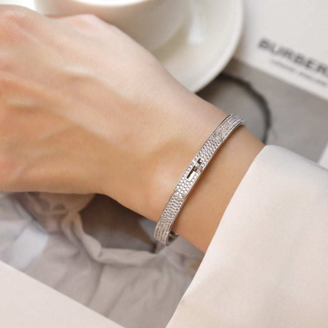 ¡®Glow Jewelry¡¯KELLY BRACELET DIAMOND PAVED