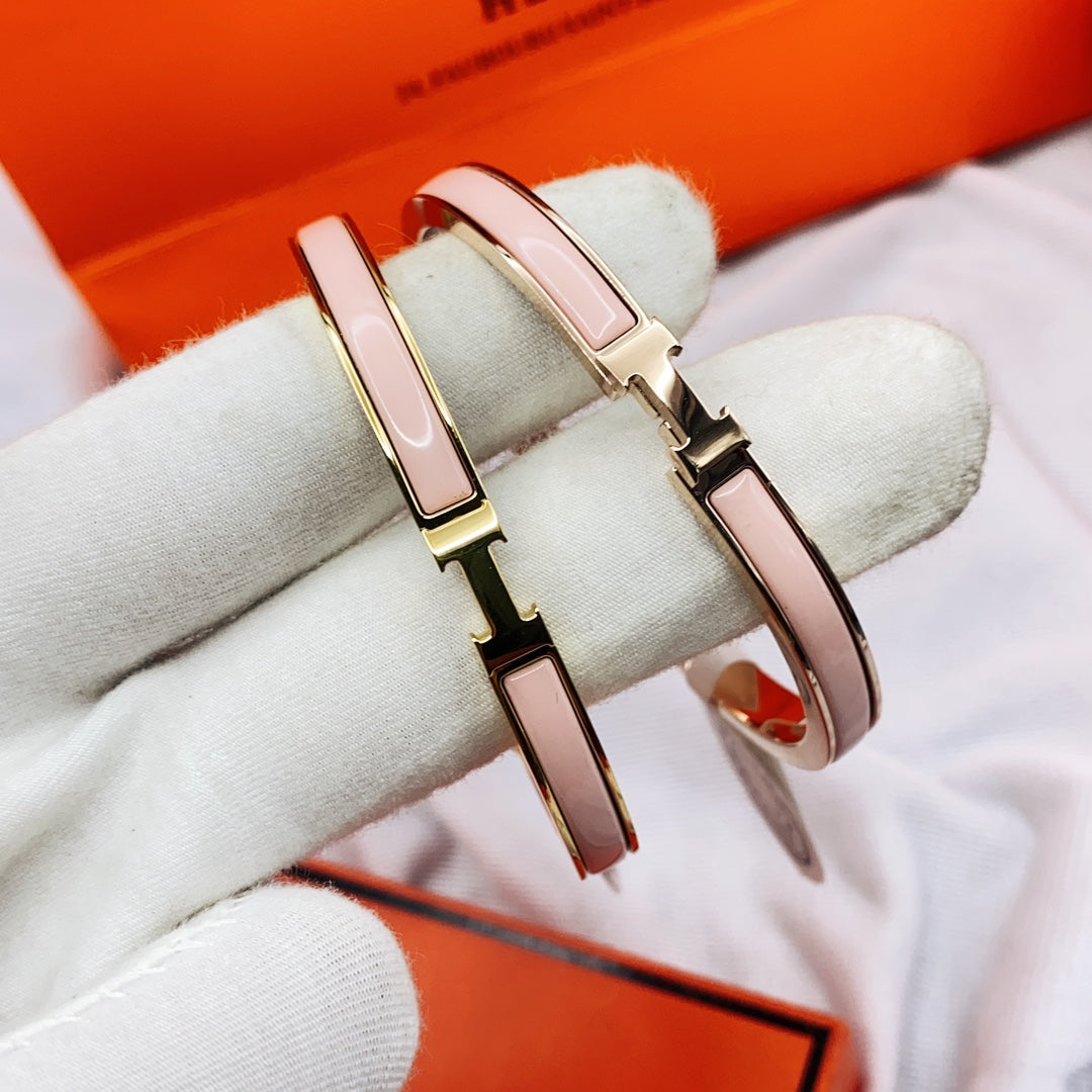 ¡®Glow Jewelry¡¯CLASSIC HM CLIC PINK 8MM ENAMEL BRACELET