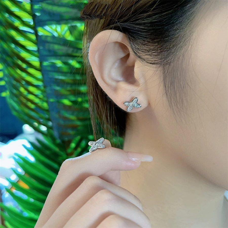 „Glow Jewelry“ JEUX DE SILBER DIAMANT OHRRINGE