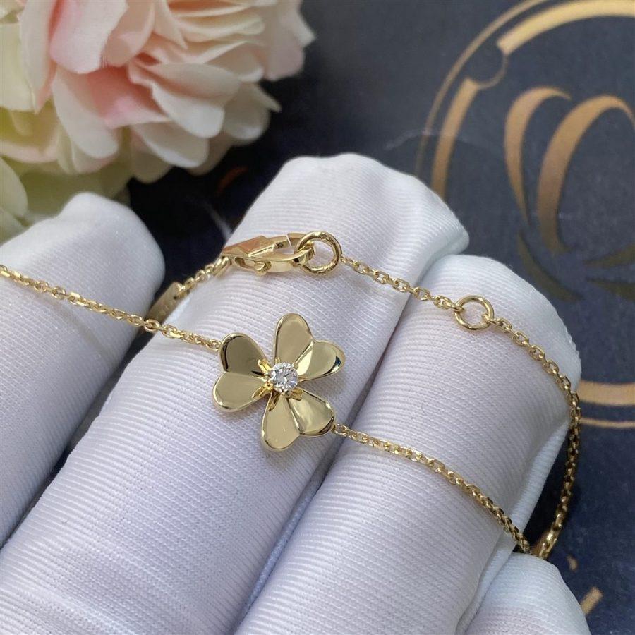 „Glow Jewelry“ FRIVOLE GOLDARMREIF MIT BLUMEN