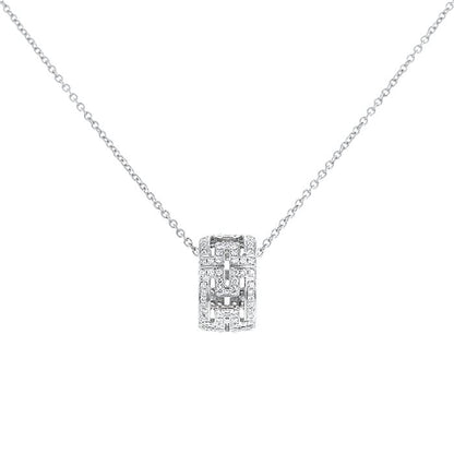 [Glow Jewelry]PARENTESI NECKLACE SILVER DIAMOND