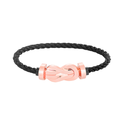 ¡®Glow Jewelry¡¯CHANCE LARGE 8 FIGURE BUCKLE NO DIAMOND BRACELET ROSE GOLD
