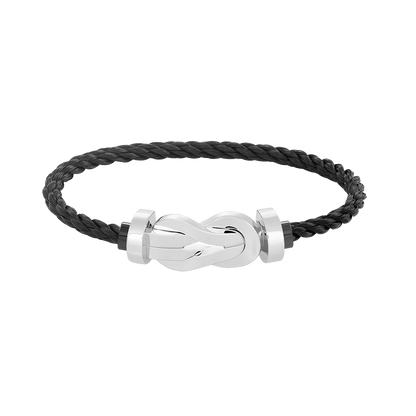 [Glow Jewelry]CHANCE LARGE 8 FIGURE BUCKLE NO DIAMOND BRACELET SILVER