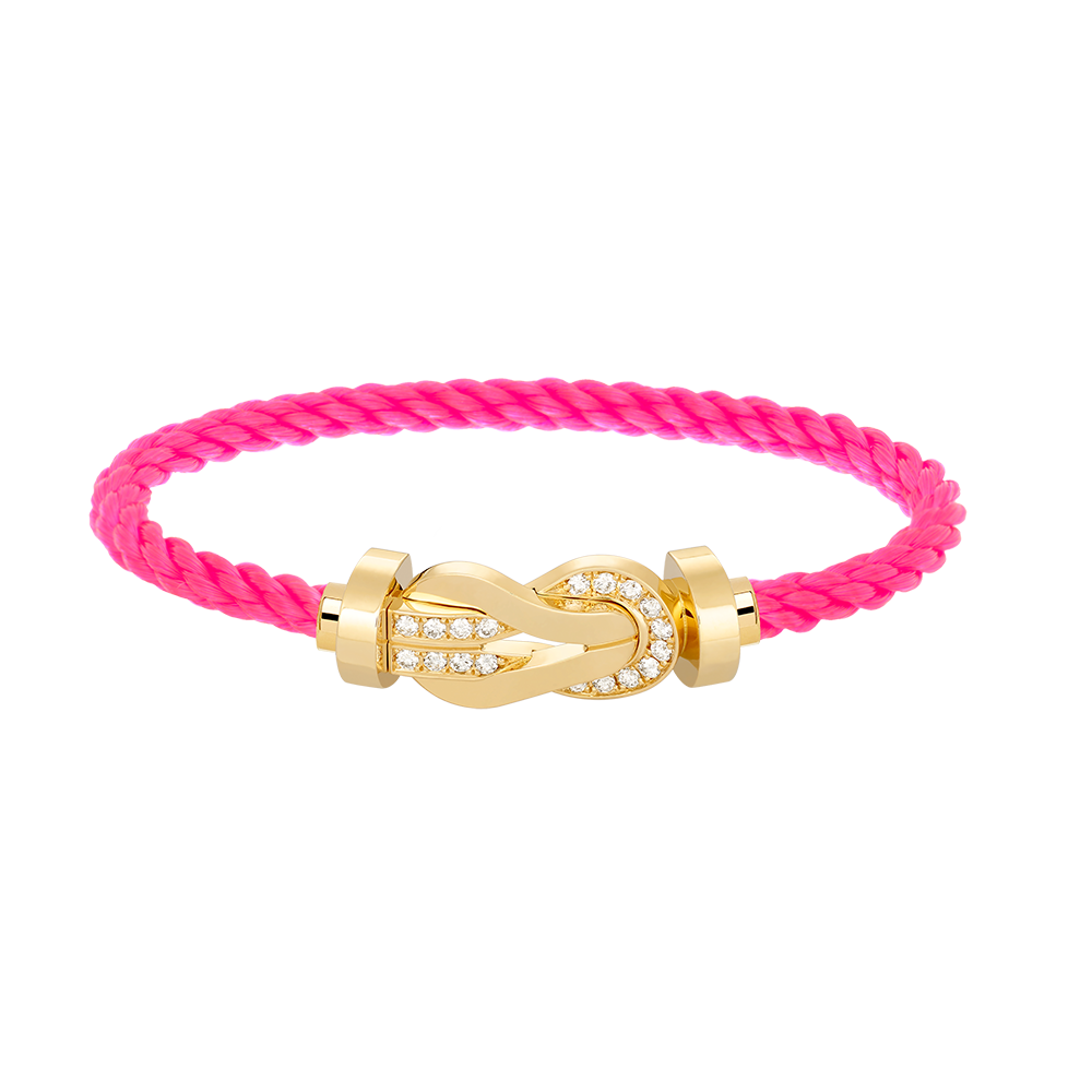 ¡®Glow Jewelry¡¯CHANCE LARGE 8 FIGURE BUCKLE HALF DIAMOND BRACELET GOLD