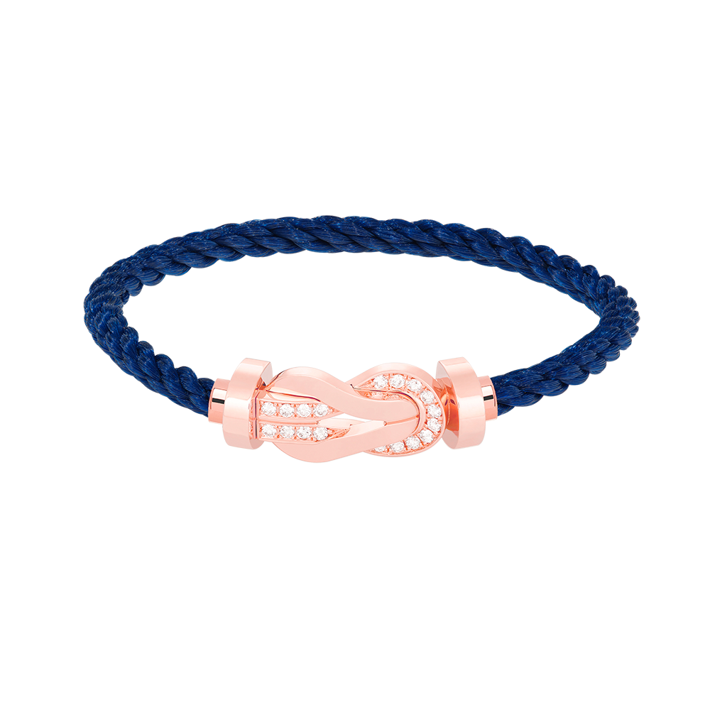 ¡®Glow Jewelry¡¯CHANCE LARGE 8 FIGURE BUCKLE HALF DIAMOND BRACELET ROSE GOLD