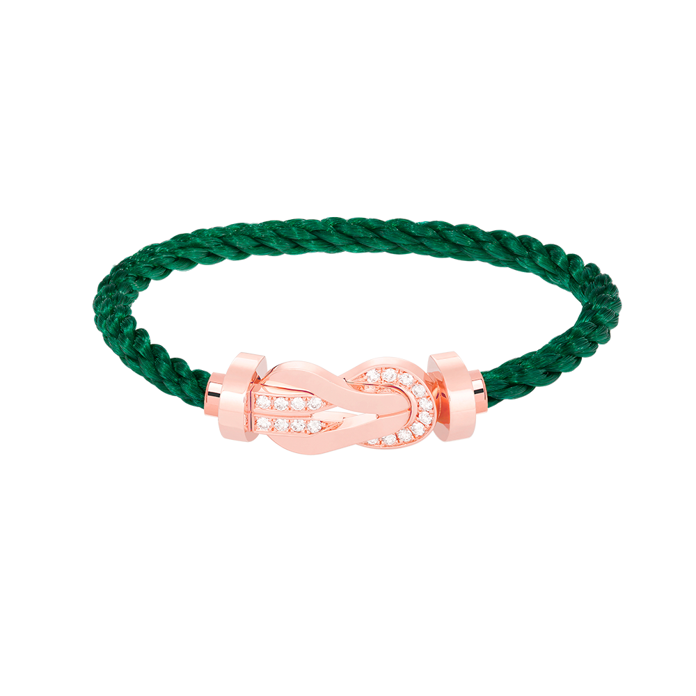 ¡®Glow Jewelry¡¯CHANCE LARGE 8 FIGURE BUCKLE HALF DIAMOND BRACELET ROSE GOLD