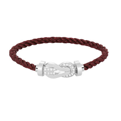 ¡®Glow Jewelry¡¯CHANCE LARGE 8 FIGURE BUCKLE HALF DIAMOND BRACELET SILVER