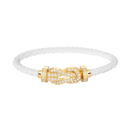 ¡®Glow Jewelry¡¯ CHANCE GROSSE 8 FIGUREN SCHNALLE VOLLDIAMANTEN ARMBAND GOLD