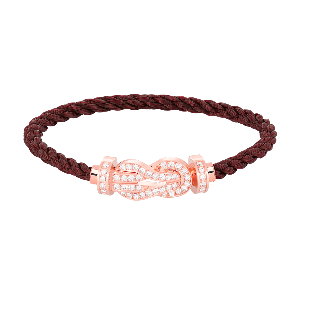 ¡®Glow Jewelry¡¯CHANCE LARGE 8 FIGURE BUCKLE FULL DIAMOND BRACELET ROSE GOLD