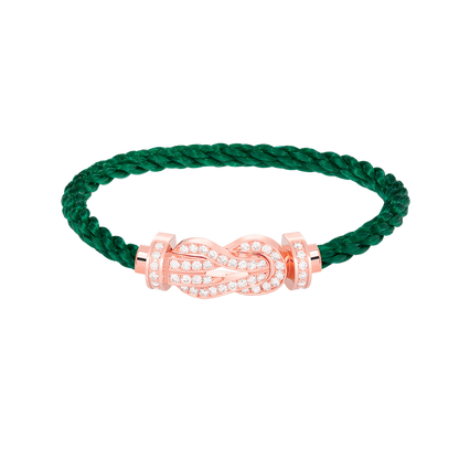 ¡®Glow Jewelry¡¯CHANCE LARGE 8 FIGURE BUCKLE FULL DIAMOND BRACELET ROSE GOLD