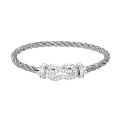 ¡®Glow Jewelry¡¯CHANCE LARGE 8 FIGURE BUCKLE FULL DIAMOND BRACELET SILVER