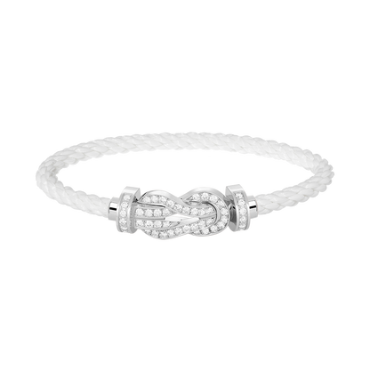 ¡®Glow Jewelry¡¯CHANCE LARGE 8 FIGURE BUCKLE FULL DIAMOND BRACELET SILVER