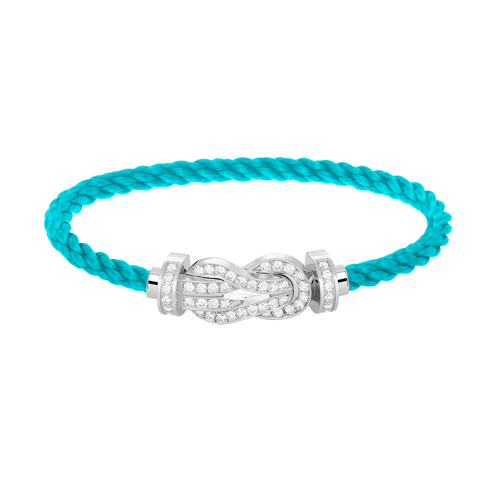 ¡®Glow Jewelry¡¯CHANCE LARGE 8 FIGURE BUCKLE FULL DIAMOND BRACELET SILVER