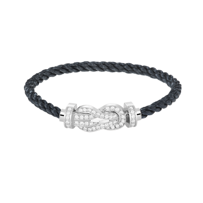 ¡®Glow Jewelry¡¯CHANCE LARGE 8 FIGURE BUCKLE FULL DIAMOND BRACELET SILVER
