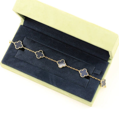 [Glow Jewelry]Neue CLOVER 5 MOTIF ONYXS ARMBAND KOLLEKTION