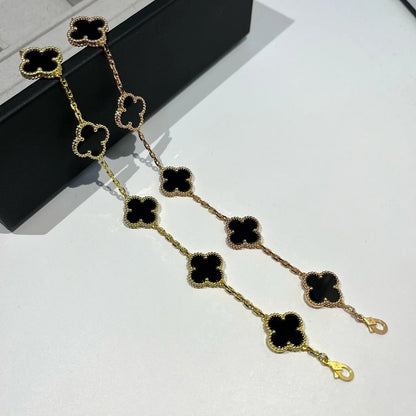 [Glow Jewelry]Neue CLOVER 5 MOTIF ONYXS ARMBAND KOLLEKTION