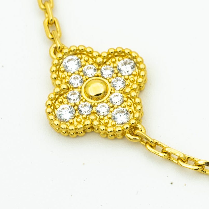 [Glow Jewelry] 新着クローバー5モチーフレーザーブレスレットコレクション