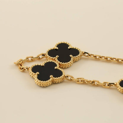 [Glow Jewelry]Neue CLOVER 5 MOTIF ONYXS ARMBAND KOLLEKTION