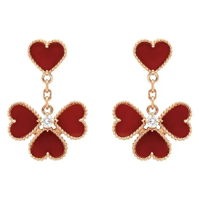 ¡®Glow Jewelry¡¯SWEET CLOVER KARNEOL-OHRRINGE