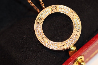 [Glow Jewelry]LOVE NECKLACE ADJUSTABLE ROSE GOLD