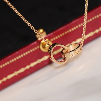 ¡®Glow Jewelry¡¯LOVE NECKLACE PINK GOLD AND SILVER