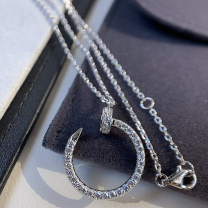 [Glow Jewelry]JUSTE NECKLACE SILVER DIAMONDS