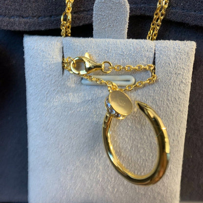„Glow Jewelry“ HALSKETTE JUSTE AUS GOLD MIT DIAMANTEN