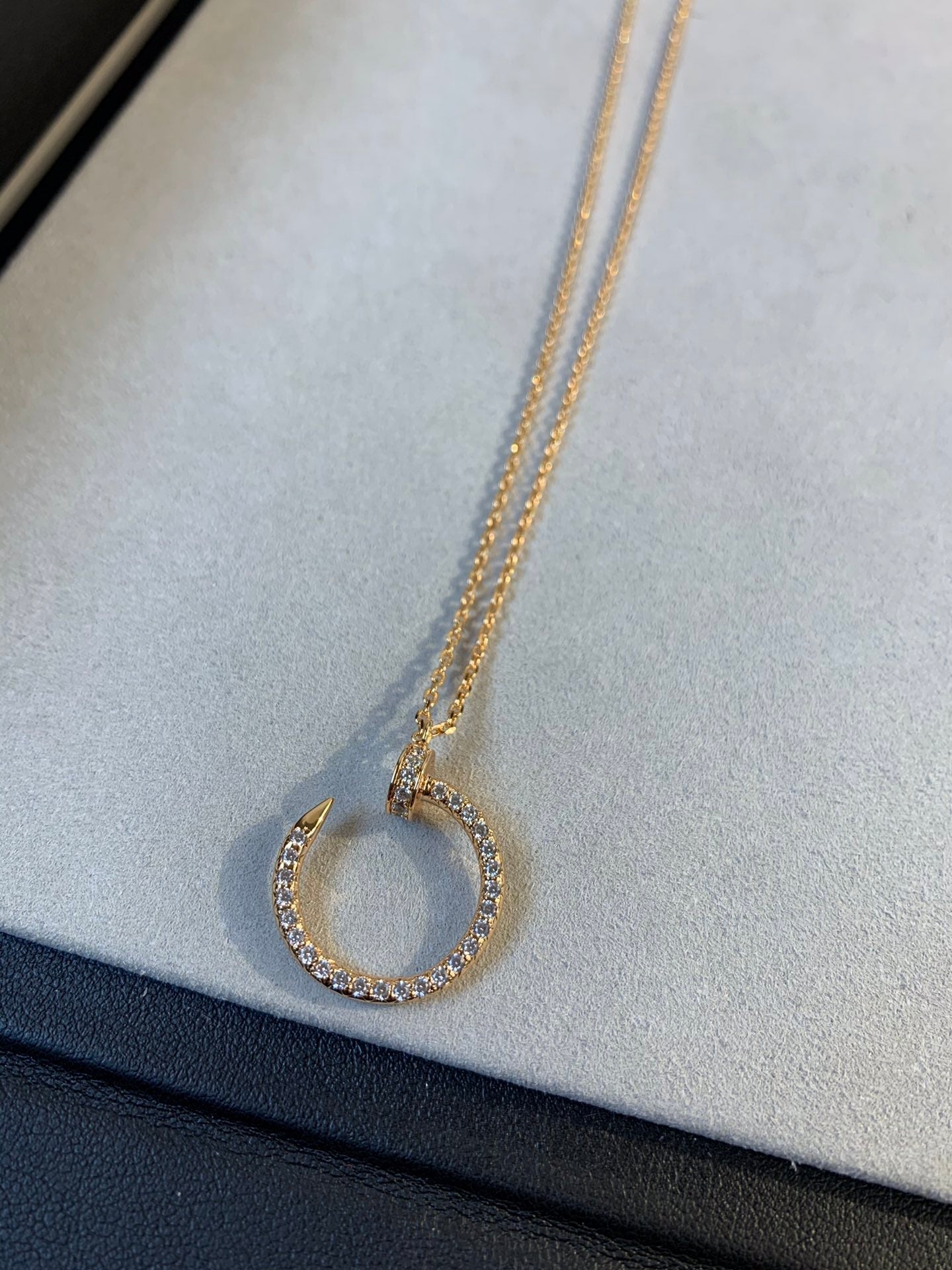 „Glow Jewelry“JUSTE-HALSKETTE ROSÉGOLD DIAMANTEN