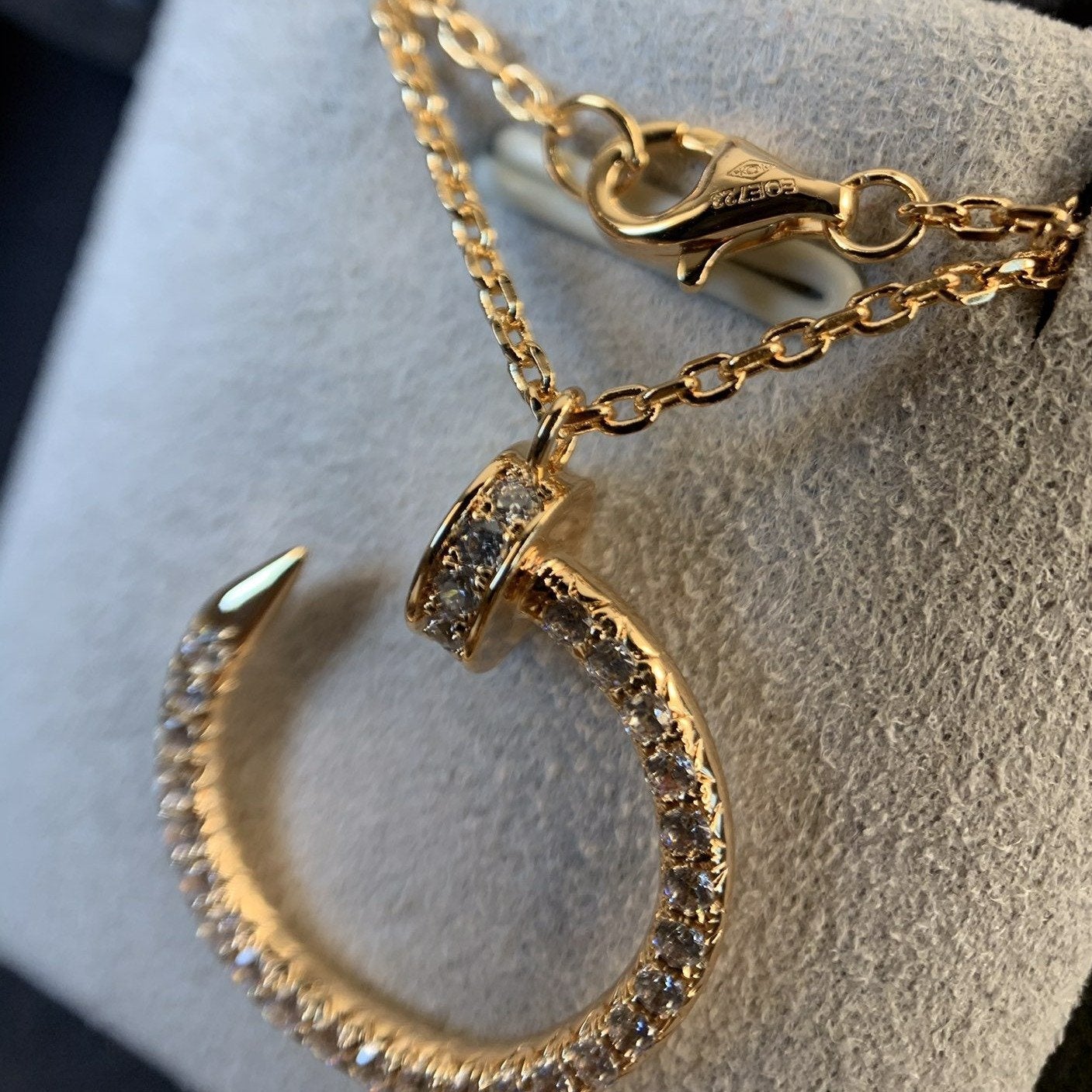 „Glow Jewelry“JUSTE-HALSKETTE ROSÉGOLD DIAMANTEN