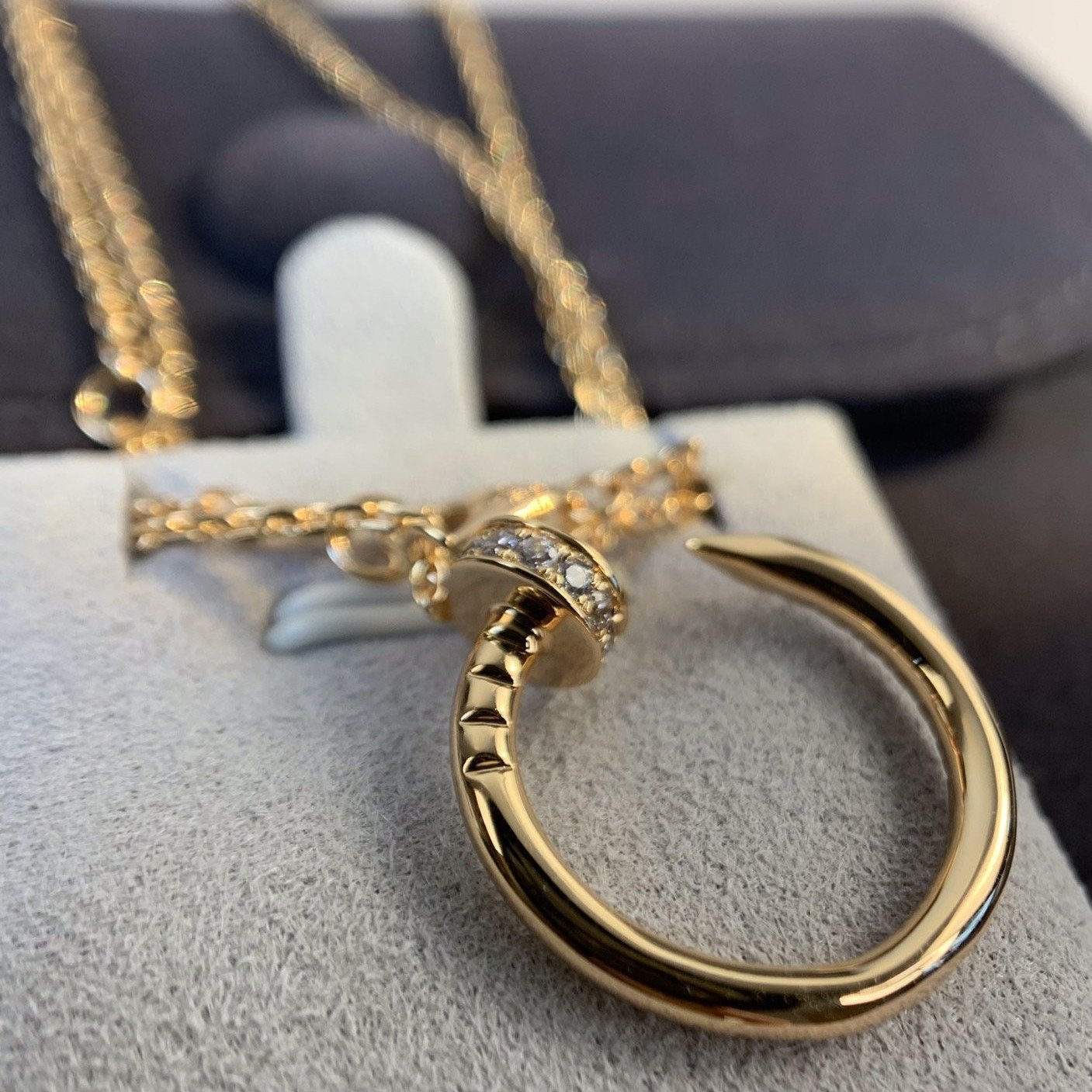 „Glow Jewelry“JUSTE-HALSKETTE ROSÉGOLD DIAMANTEN