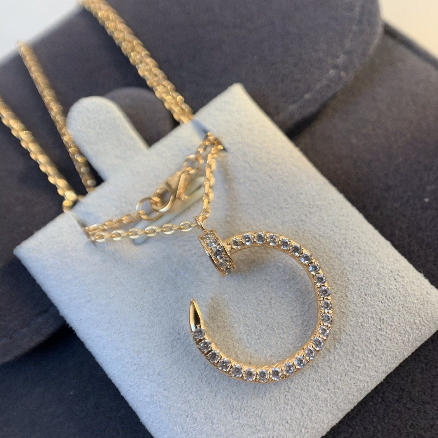 „Glow Jewelry“JUSTE-HALSKETTE ROSÉGOLD DIAMANTEN