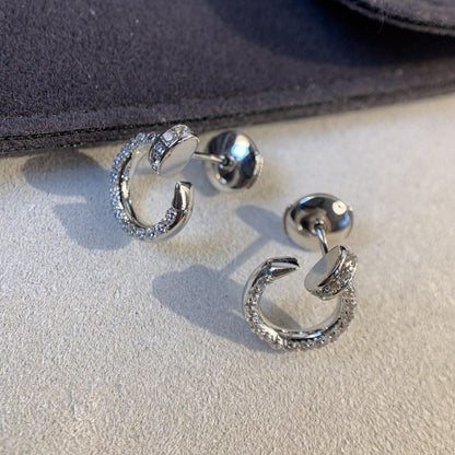 [Glow Jewelry]JUSTE EARRINGS SILVER DIAMONDS
