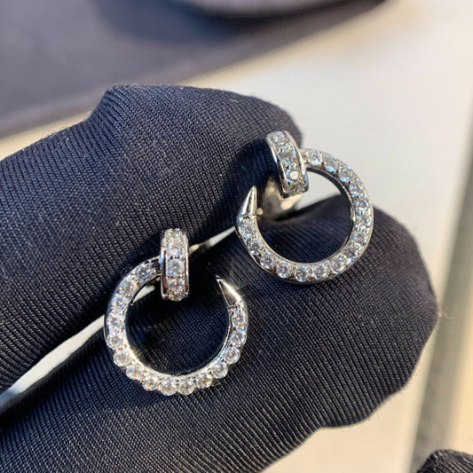 „Glow Jewelry“ JUSTE OHRRINGE SILBER DIAMANTEN