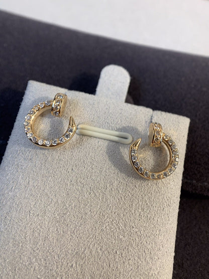 [Glow Jewelry]JUSTE EARRINGS GOLD DIAMONDS