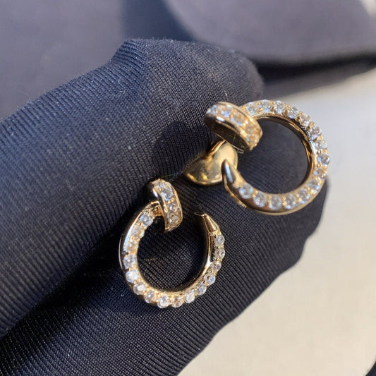 „Glow Jewelry“ JUSTE OHRRINGE GOLD DIAMANTEN