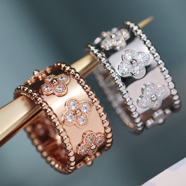 グロージュエリー クローバー カレイドスコープリング 10MM