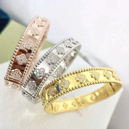 [Glow Jewelry]CLOVER BRACELET 8MM DIAMONDS