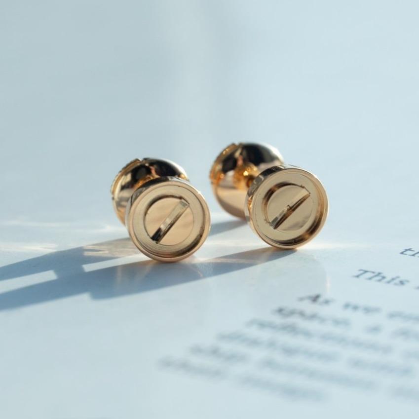 ¡®Glow Jewelry¡¯LOVE EARRINGS PINK GOLD 10MM