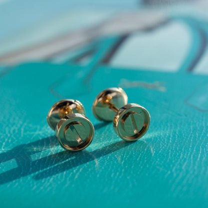 ¡®Glow Jewelry¡¯LOVE EARRINGS PINK GOLD 10MM