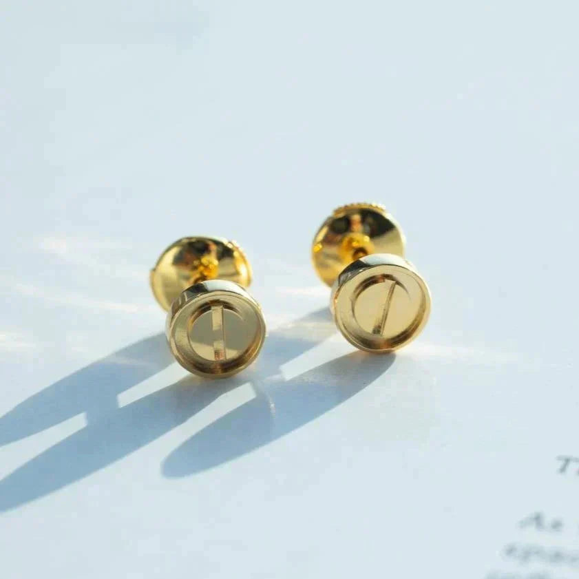 [Glow Jewelry]LOVE EARRINGS GOLD 10MM