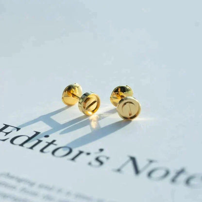 [Glow Jewelry]LOVE EARRINGS GOLD 10MM