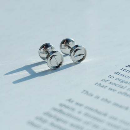 [Glow Jewelry]LOVE EARRINGS SILVER 10MM