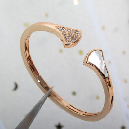 [Glow Jewelry]DREAM BRACELET OPEN PINK GOLD MOP DIAMOND